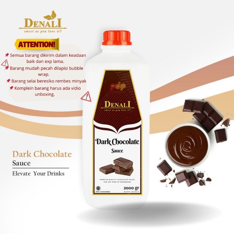 

Denali Sauce Caramel & Dark Chocolate 2000 g / Denali Saus 2 kg