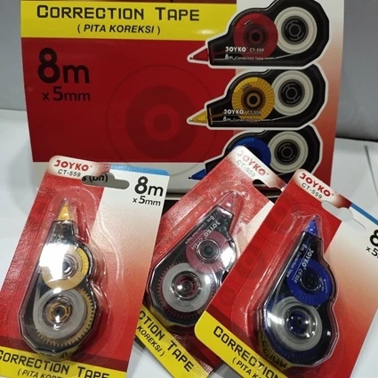 

D3W! [ LUSIN ] TipeX Correction Pen Tape Kertas - Joyko CT-559 MURAH!