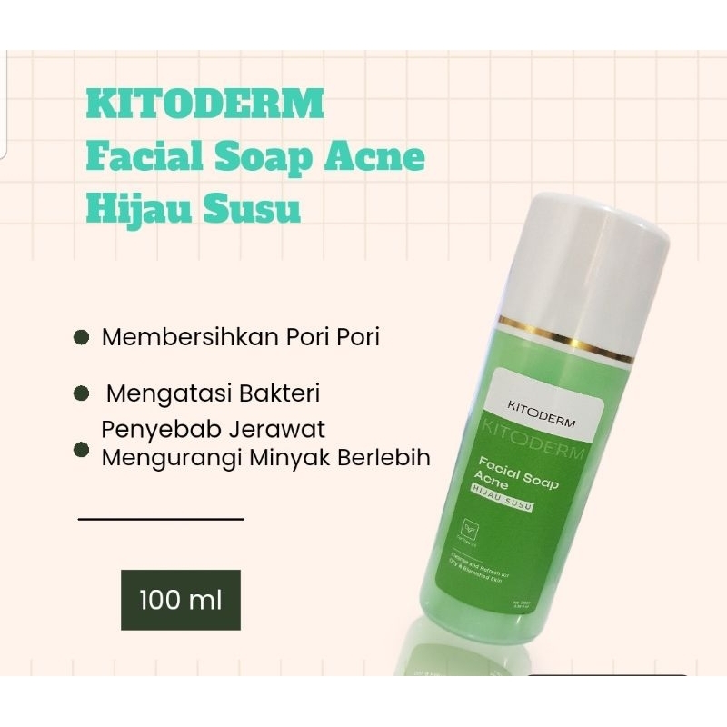 Kitoderm FACIAL SOAP ACNE HIJAU SUSU