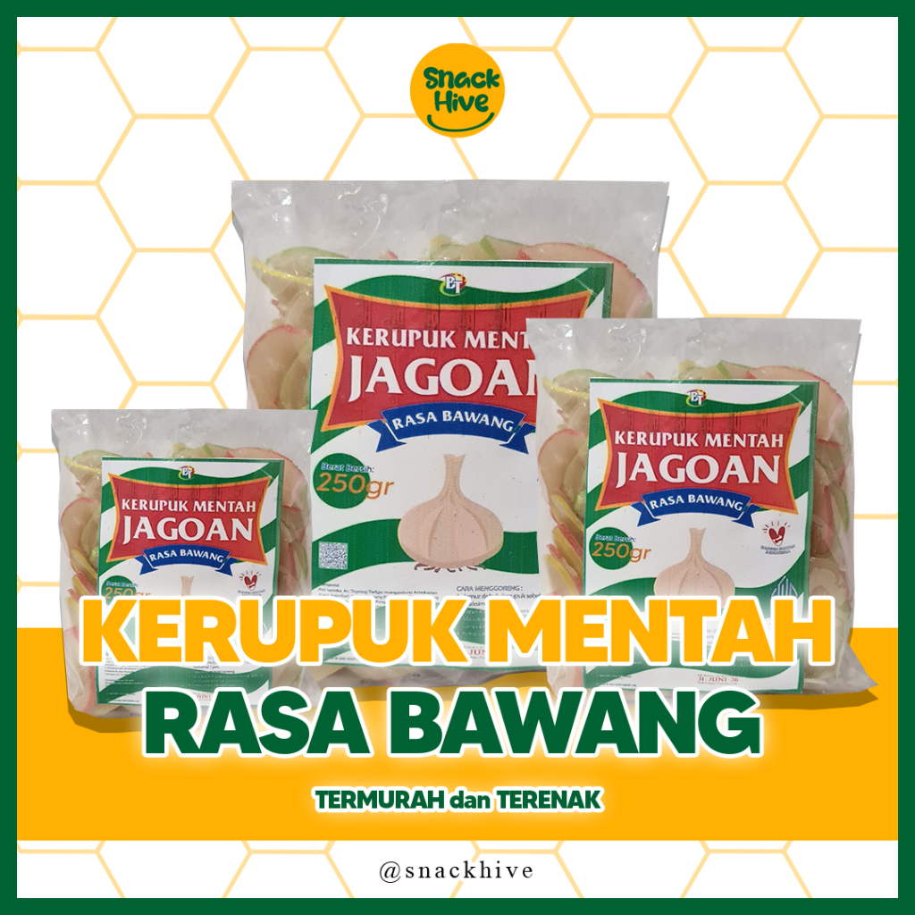 

kerupuk mentah bawang - kerupuk bawang 250 gram