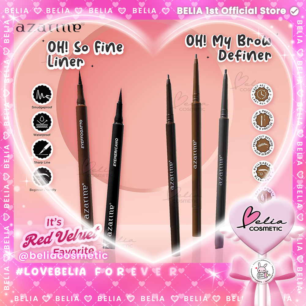 ❤ BELIA ❤ [AZARINE x Red Velvet] Oh So Fine Liner 1.5ml | Oh My Brow Definer 0.06gr | Eyettention | 