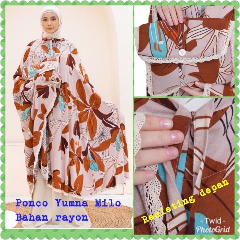 Mukenah Ponco Tazbiya Collection Yumna Milo