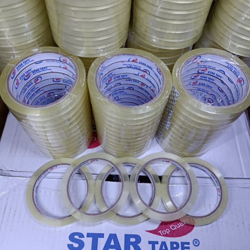 

ISOLASI BENING 12MM × 72 Yard / Lakban Bening OPP 12mm × 72 Yard