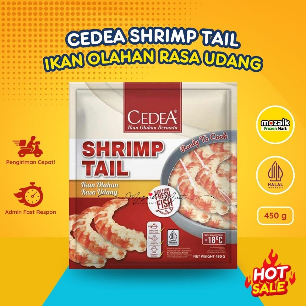 Cedea Shrimp Tail 450gr Frozen Mart Frozen Food Palembang