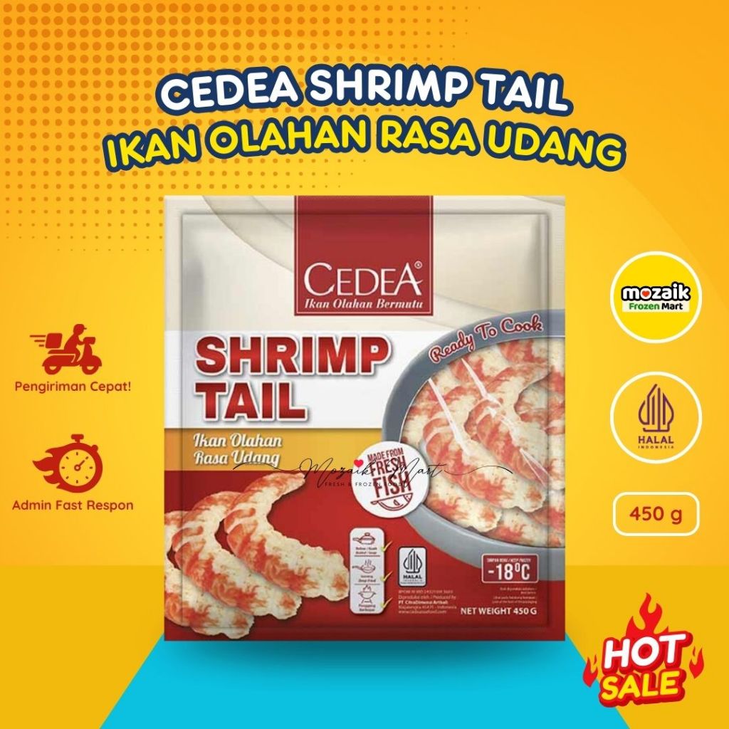 

Cedea Shrimp Tail 450gr Frozen Mart Frozen Food Palembang