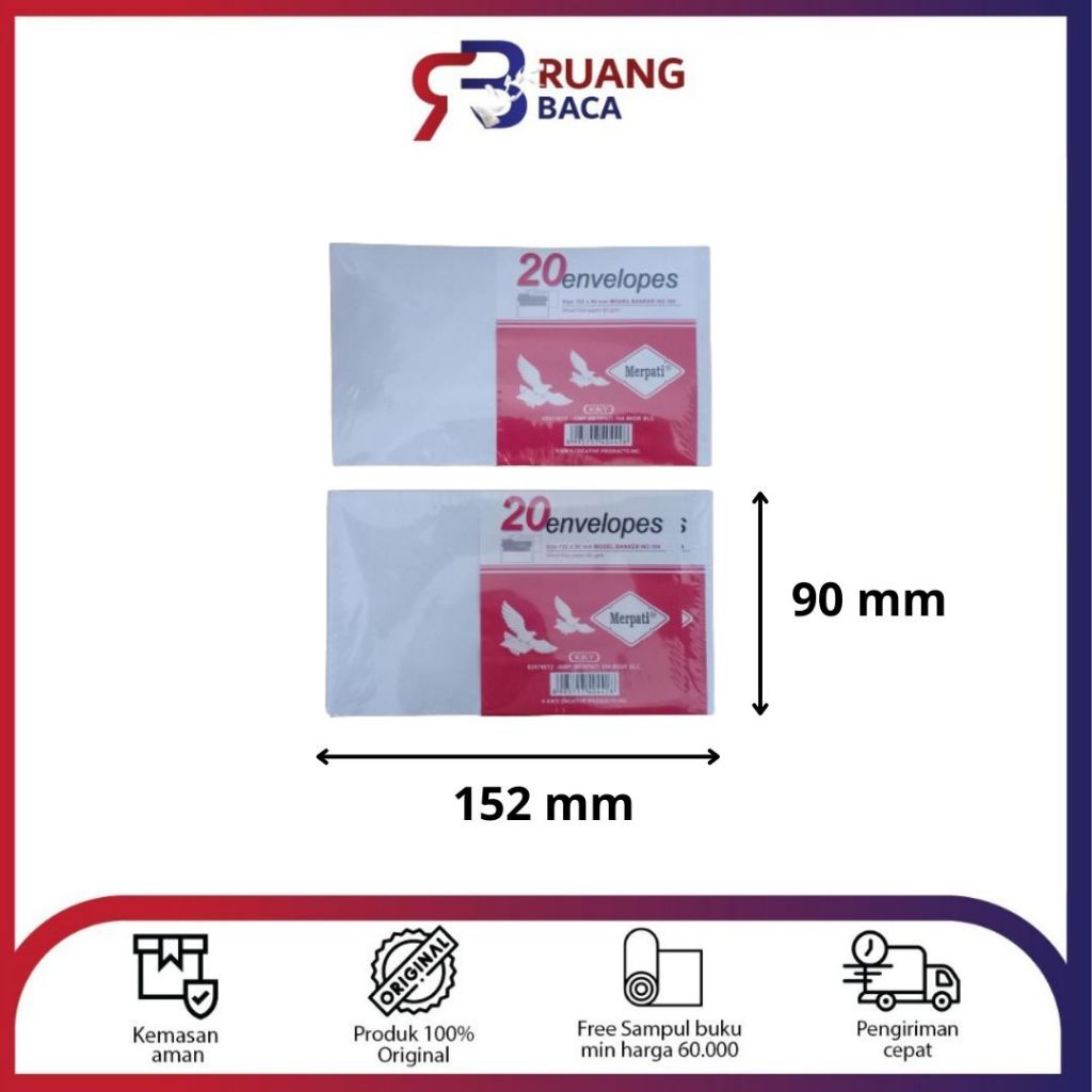 

AMPLOP MERPATI 104-80 SLC @20 AA62474612