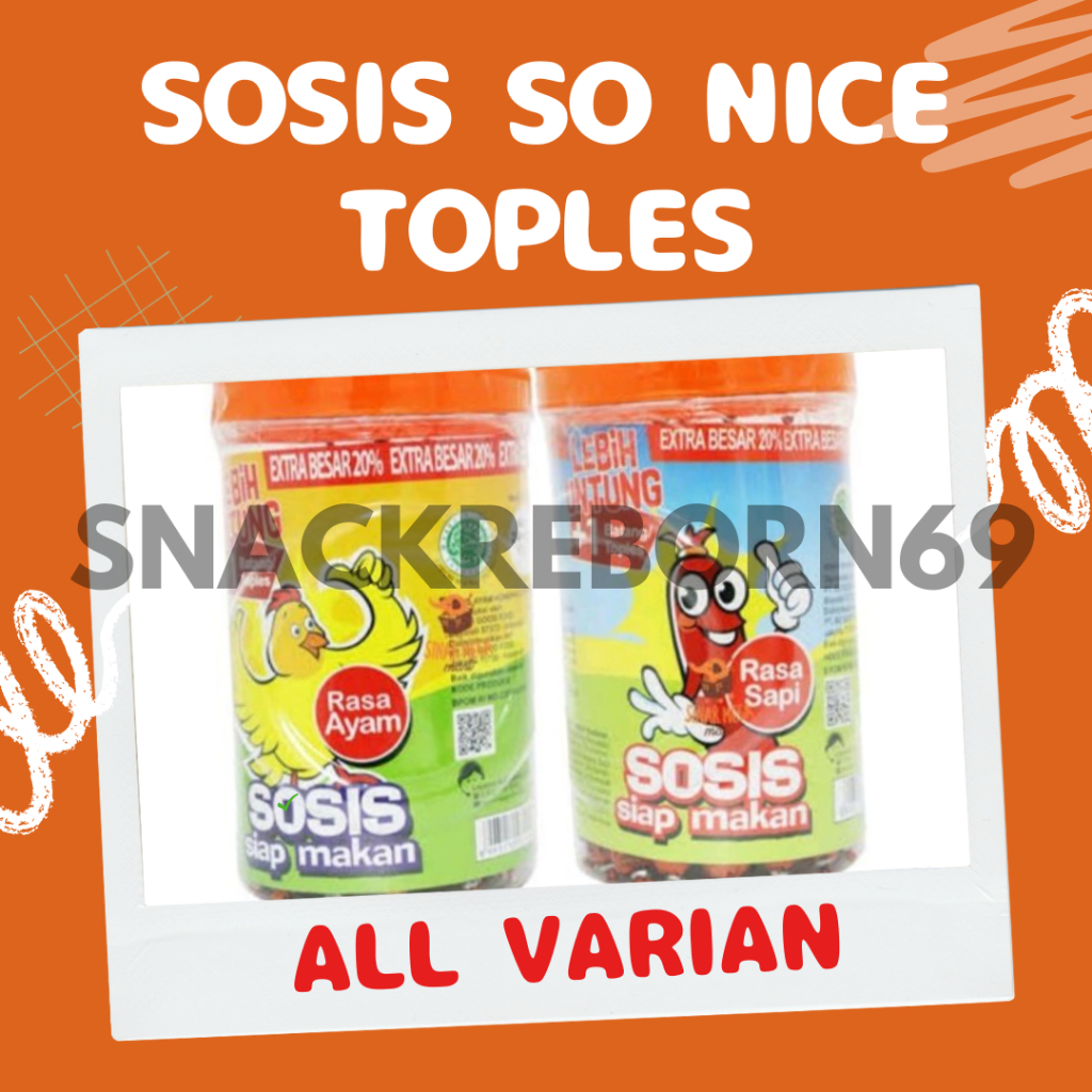 

Sosis So Nice Toples All Varian 21 gram Isi 24 Pcs