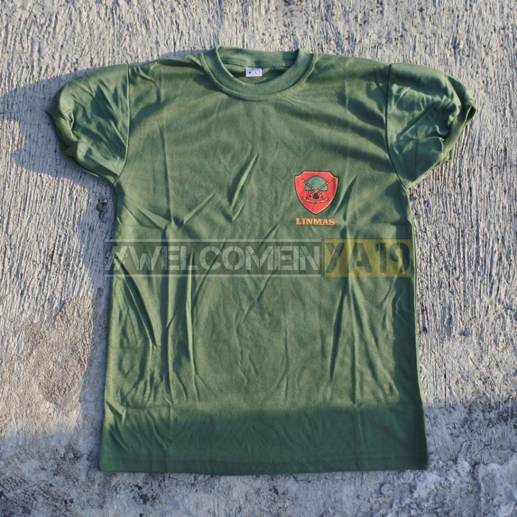 Kaos Pendek Oblong LINMAS Logo / Kaos Pendek Logo LINMAS