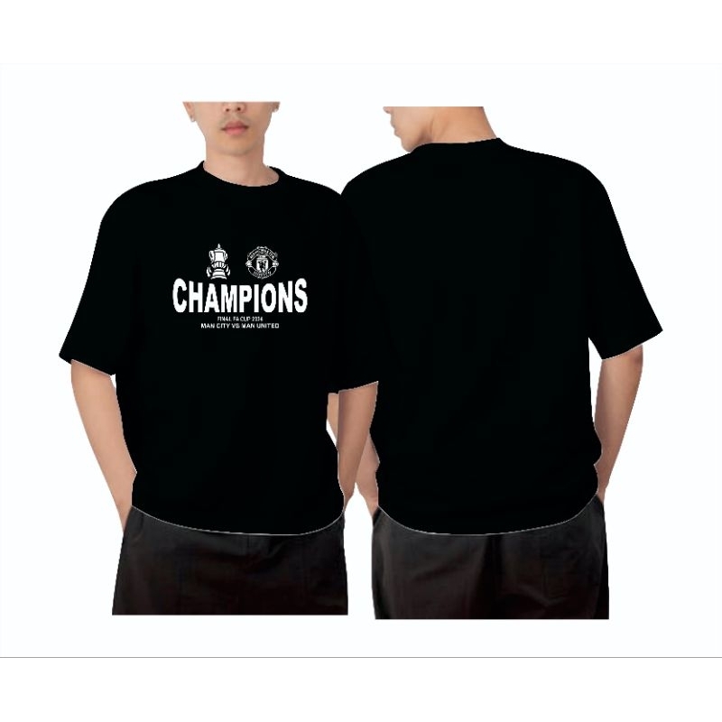 KAOS CHAMPIONS MAN UNITED PIALA FA CUP 2024