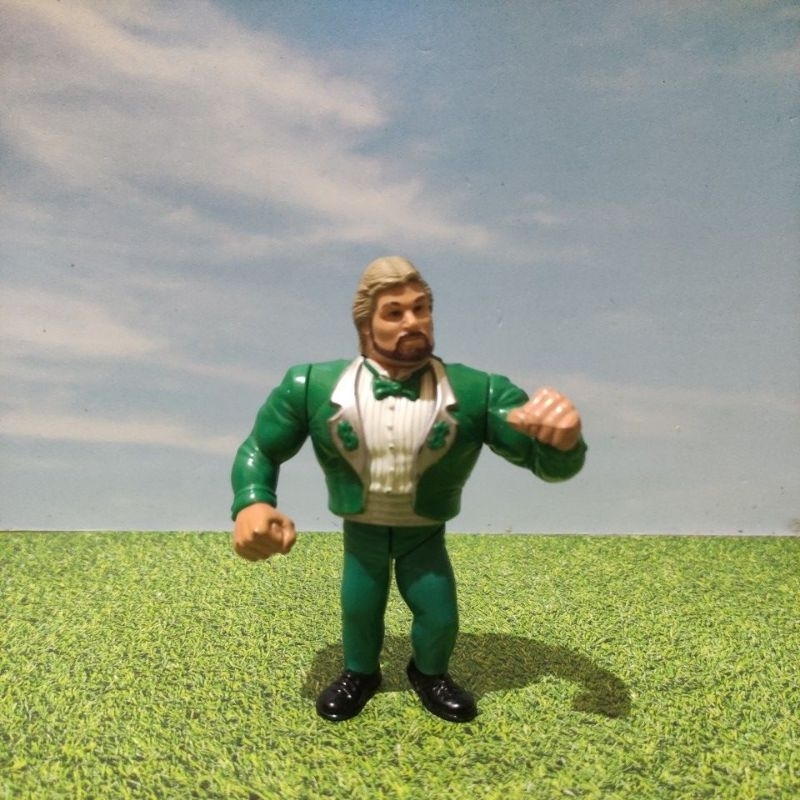 Vintage WWF Hasbro Titan Sports 1991 Million Dollar Man Action Works Green Suit