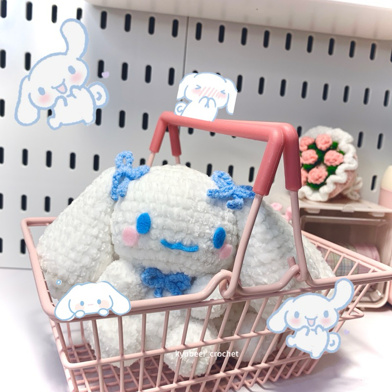 cinnamoroll crochet | cinnamoroll amigurumi | cinnamoroll rajut | gantungan kunci cinnamoroll