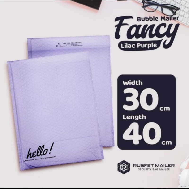 

BUBBLE MAILER UNGU LILAC PURPLE (AMPLOP BUBLE) 30cm x 40cm