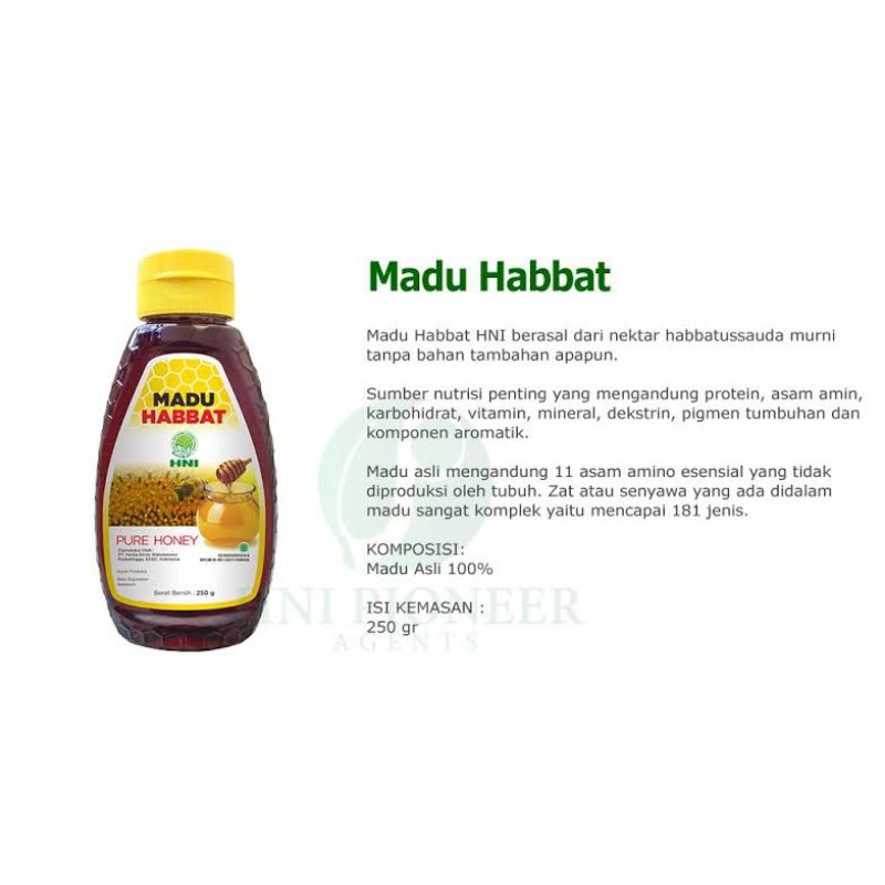 

MADU HABAT HNI/HPAI 100% ORIGINAL MADU MURNI TANPA GULA