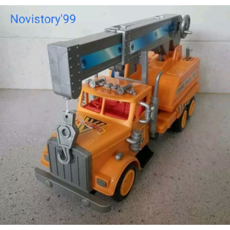 Mainan Mobil Truk Crane - Mobil Derek - Mainan Miniatur Mobil Derek