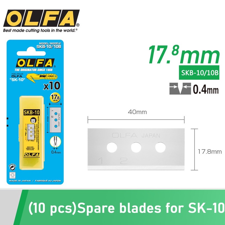 

ART I4I OLFA Refill Pisau Cutter SKB11B 1pcspack Spare Blade For SK1