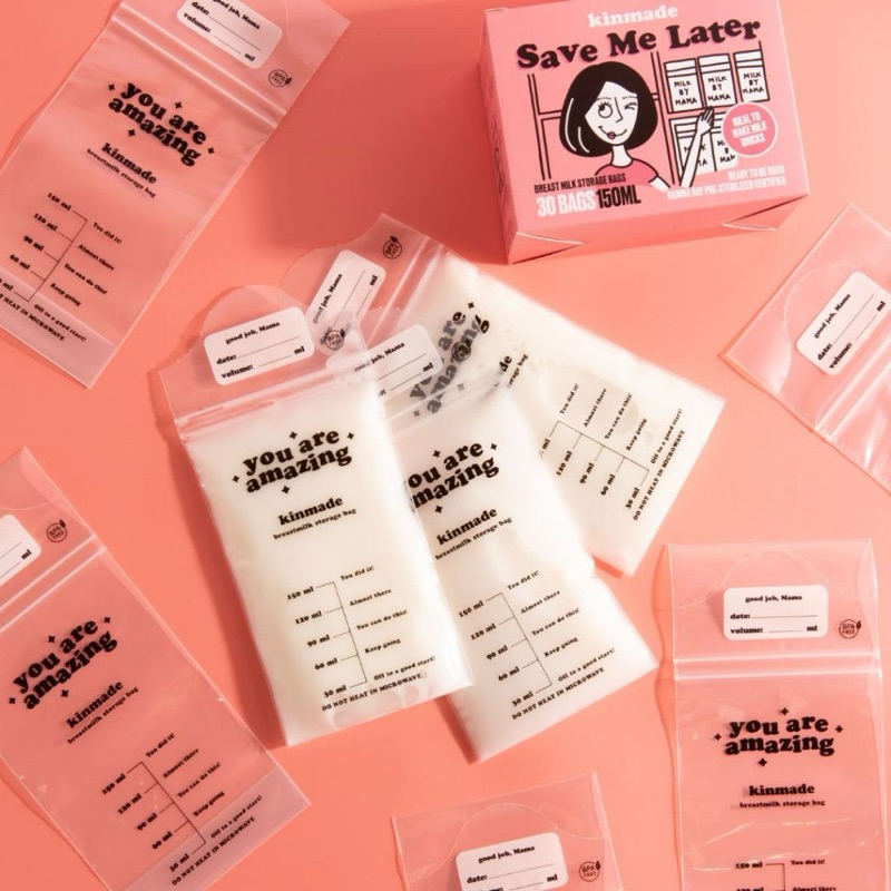 KANTONG ASI KINMADE | KANTONG ASI YANG BISA DI GEPENGKAN PIPIH 100ml 150ml 180ml 200ml 250ml