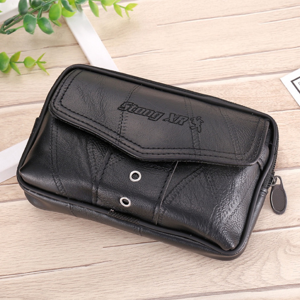 Penjualan Terbanyak DOMPET HP PINGGANG PRIA HITAM KULIT LOXALO WA877B5 KEREN KEKINIAN SIMPLE RESLETI