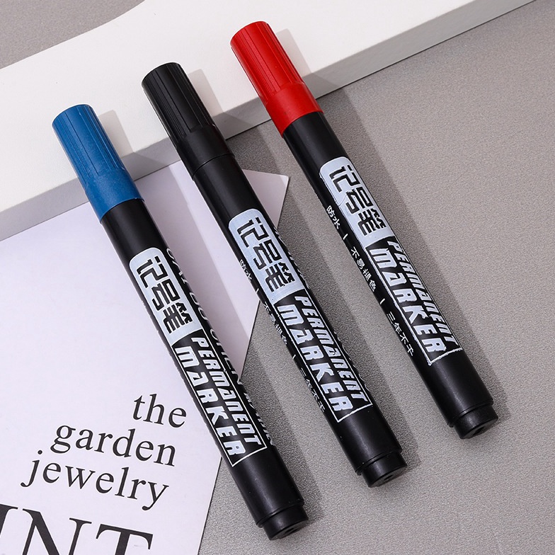 

READY WD Spidol Permanent Marker Permanen Tahan Air Alat Tulis Spidol Cepat Kering Tinta Minyak Hitam Biru Merah Tidak Pudar Berkualitas