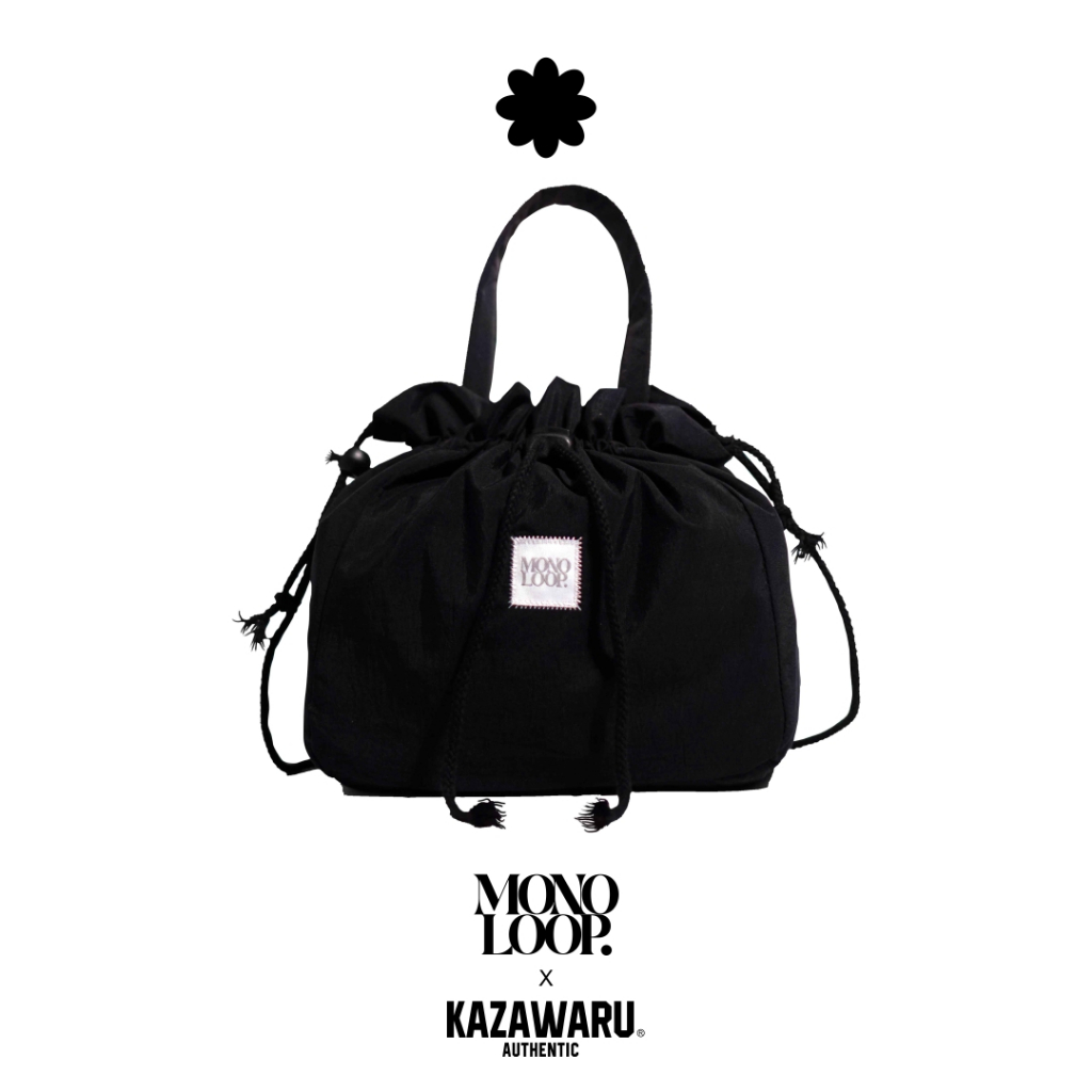 TAS SERUT SELEMPANG DRAWSTRING BAG PEREMPUAN WANITA CEWEK CEWE WARNA HITAM POLOS SIMPEL - ALESHA
