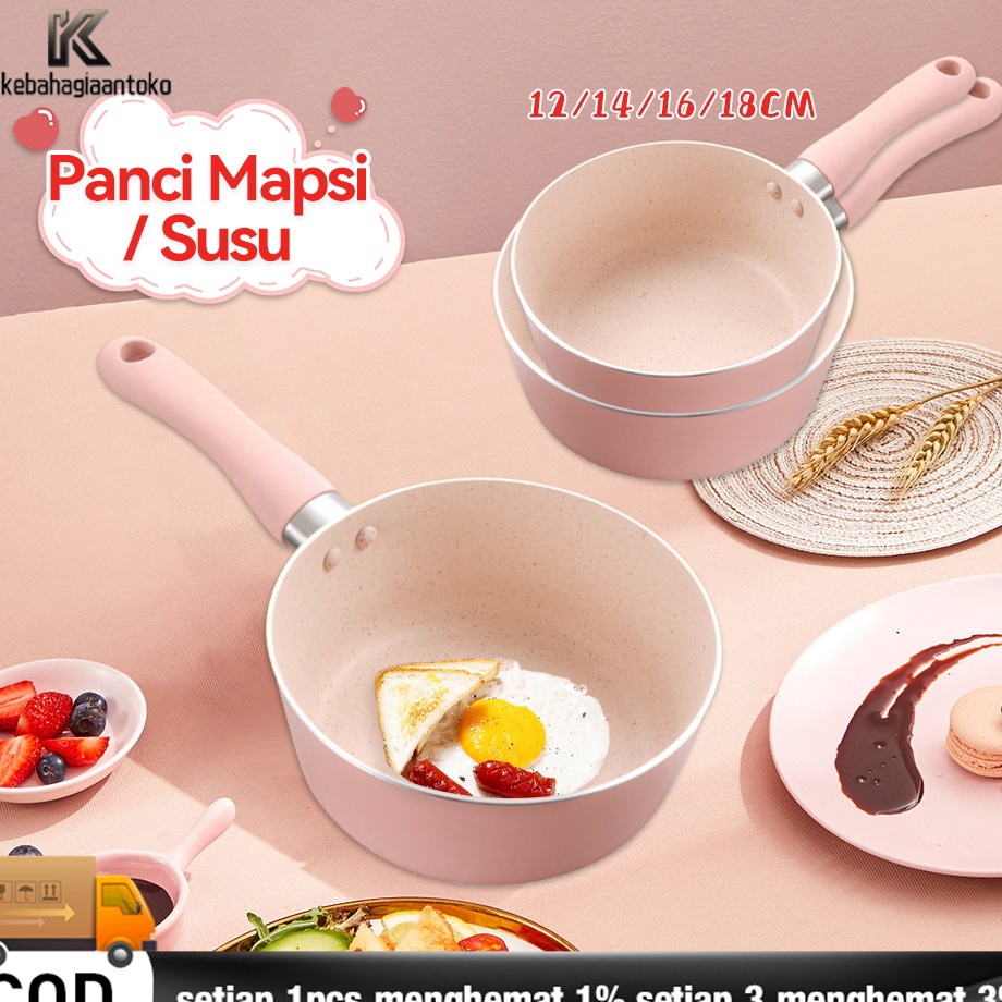 PROMO MURAH 16Cm Panci Milk Pot Panci Susu Anti LengketPanci Mpasi Rebus Enamel