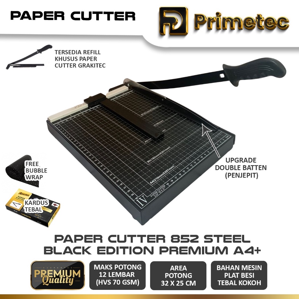 

ART J1Q2 Paper Cutter A4 Alat Potong Mesin Pemotong Kertas HVS Sticker Dos PVC ID Card Yellow Board Art Paper Vinyl Bontax Camel Kertas