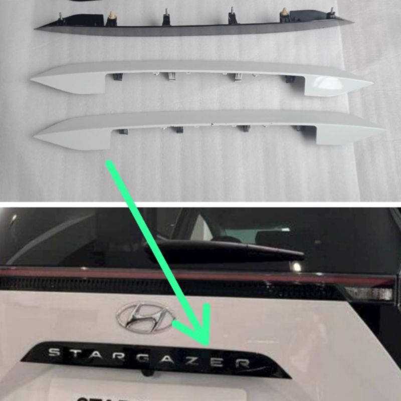 cover handle pintu bagasi bagian luar hyundai stargazer original .