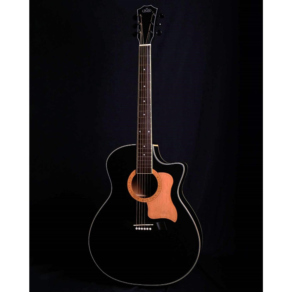 Ready Stock GITAR AKUSTIK / AKUSTIK ELEKTRIK JGS GUITAR TR-01 BK (HITAM DOFF) terlaris di Banjarbaru