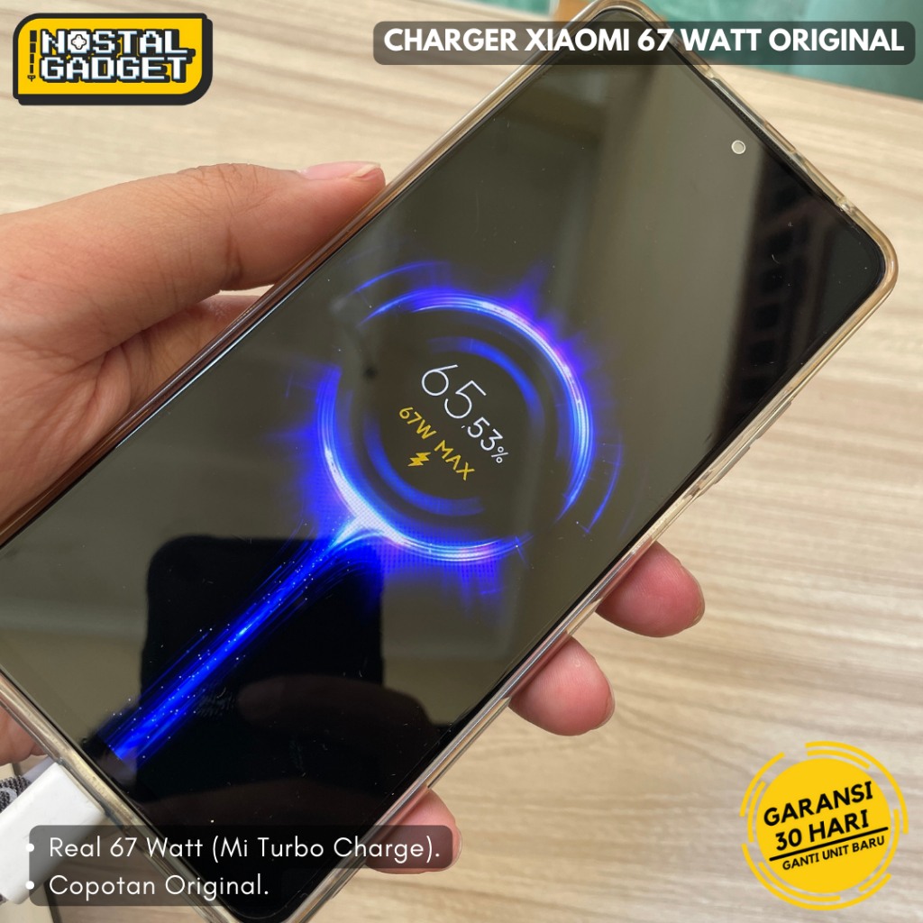 Charger Xiaomi 67W Redmi Note 11 12 Pro | Mi 11T | Mi 12 lite | Poco F4 Original Copotan