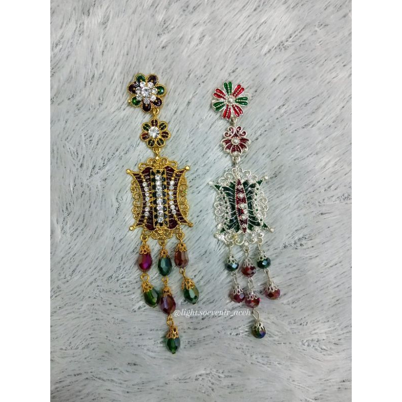 Bros Pintu Aceh Juntai Panjang/Bros Wanita Aksesoris Hijab/Bros Wanita Aksesoris Jilbab