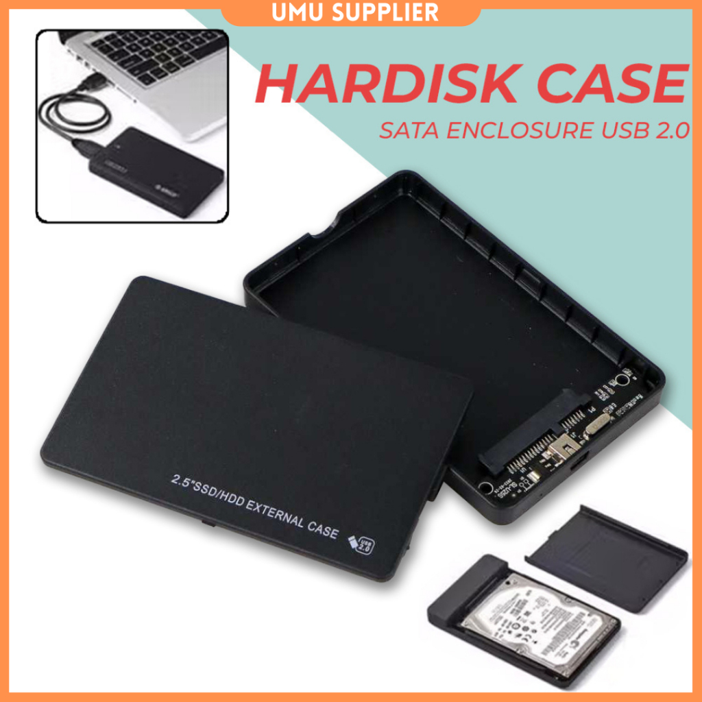 (UMU SUPPLIER) SANJI TAFFWARE EXTERNAL HDD HARDDISK SSD ENCLOSURE 2.5 INCH USB 2.0 CASE CASING