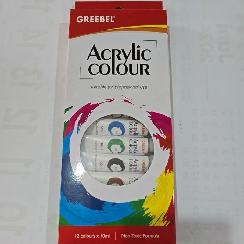 

GREEBEL Cat Akrilik / Acrylic Colour / Acrylic Paint 10ml (12pcs/box)
