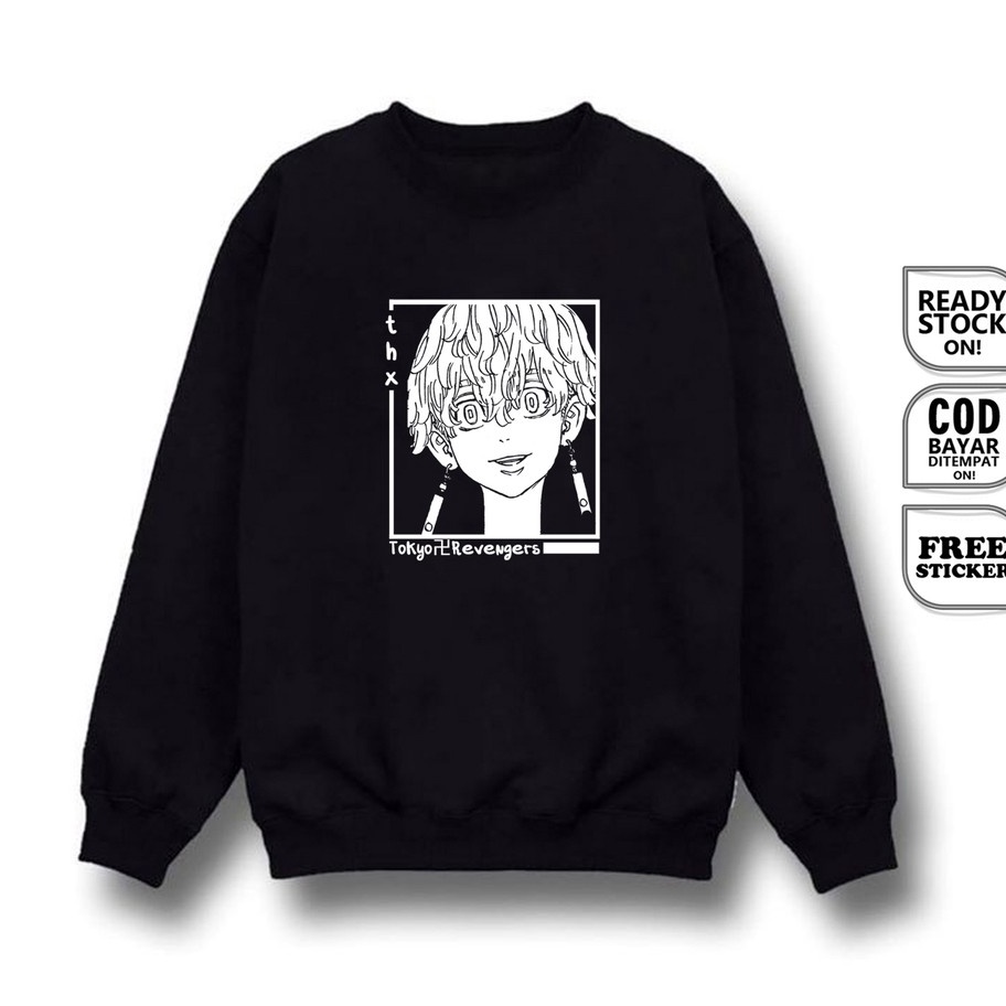 77 SWEATER CREWNECK TOKYO REVENGERS IZANA KUROKAWA COSPLAY BAJU JEPANG CULTURE ANIME MANGA TENJIKU S