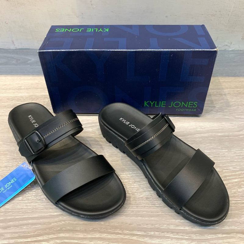 Kylie Jones - Sandal Platform Wanita | AN-242 - Hitam