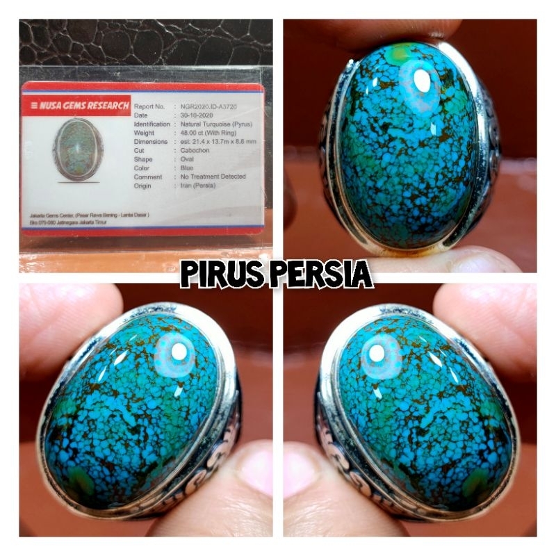 PIRUS PERSIA MULTICOLOUR + ring perak