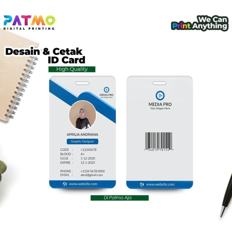 

Cetak ID CARD/ Kartu Member / ID CARD Karyawan Min order 10 pcs / Kartu Kunjungan / Nomer Antrian / Kartu Komunitas / Visitor Card / Kartu Siswa / Kartu Pelajar
