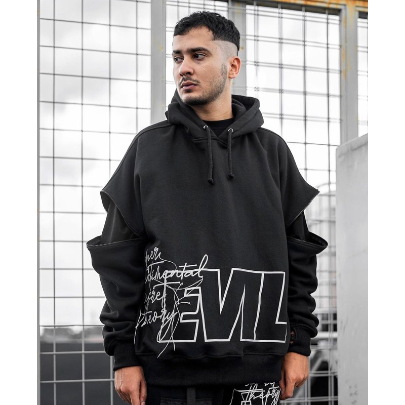 Evil X SSST reflectif logo hoodie