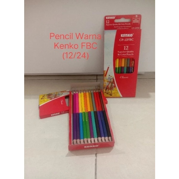 

Pensil Warna Kenko Front Back 12/24 warna