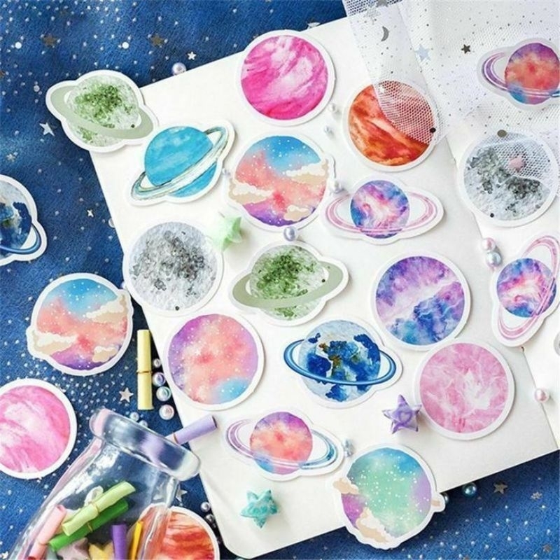 

4 pcs (4 biji) Random Shared/ Deco Sticker Journaling Scrapbooking Cute Journaling Kit