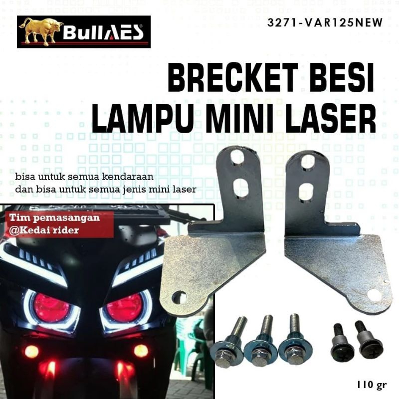 BRACKET PNP LAMPU TEMBAK MINI LASER SESI MOTOR VARIO 125