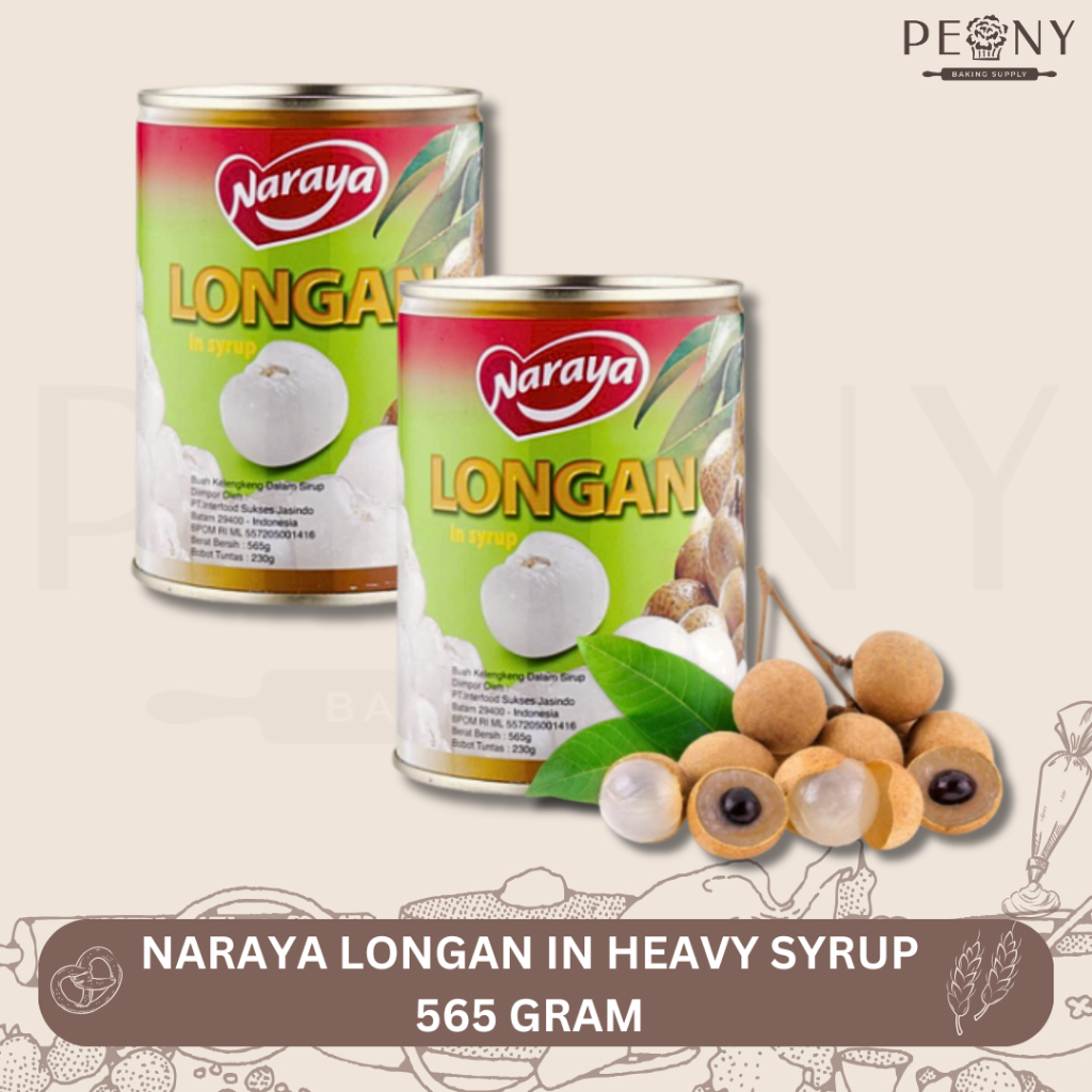 

NARAYA LONGAN IN HEAVY SYRUP 565 GRAM / BUAH KELENGKENG KALENG