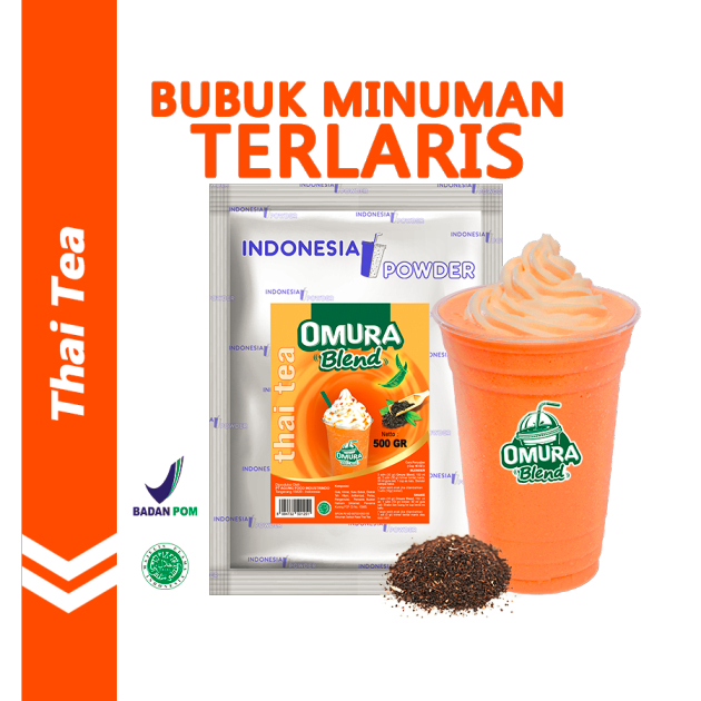 

Bubuk Minuman Premium Rasa Thai Tea 500 Gr (Mix Gula)