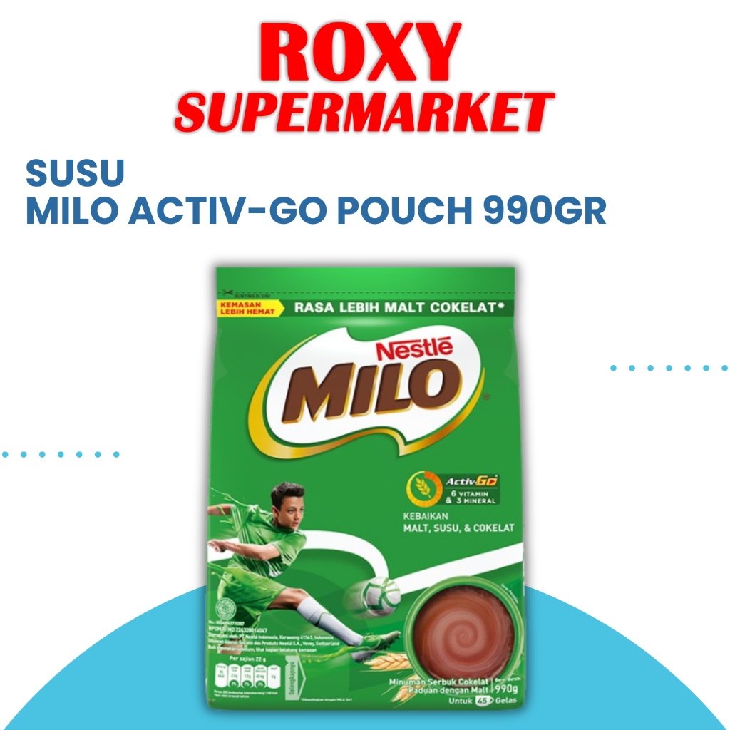 

MILO - Activ Go ukuran Pouch 990gr