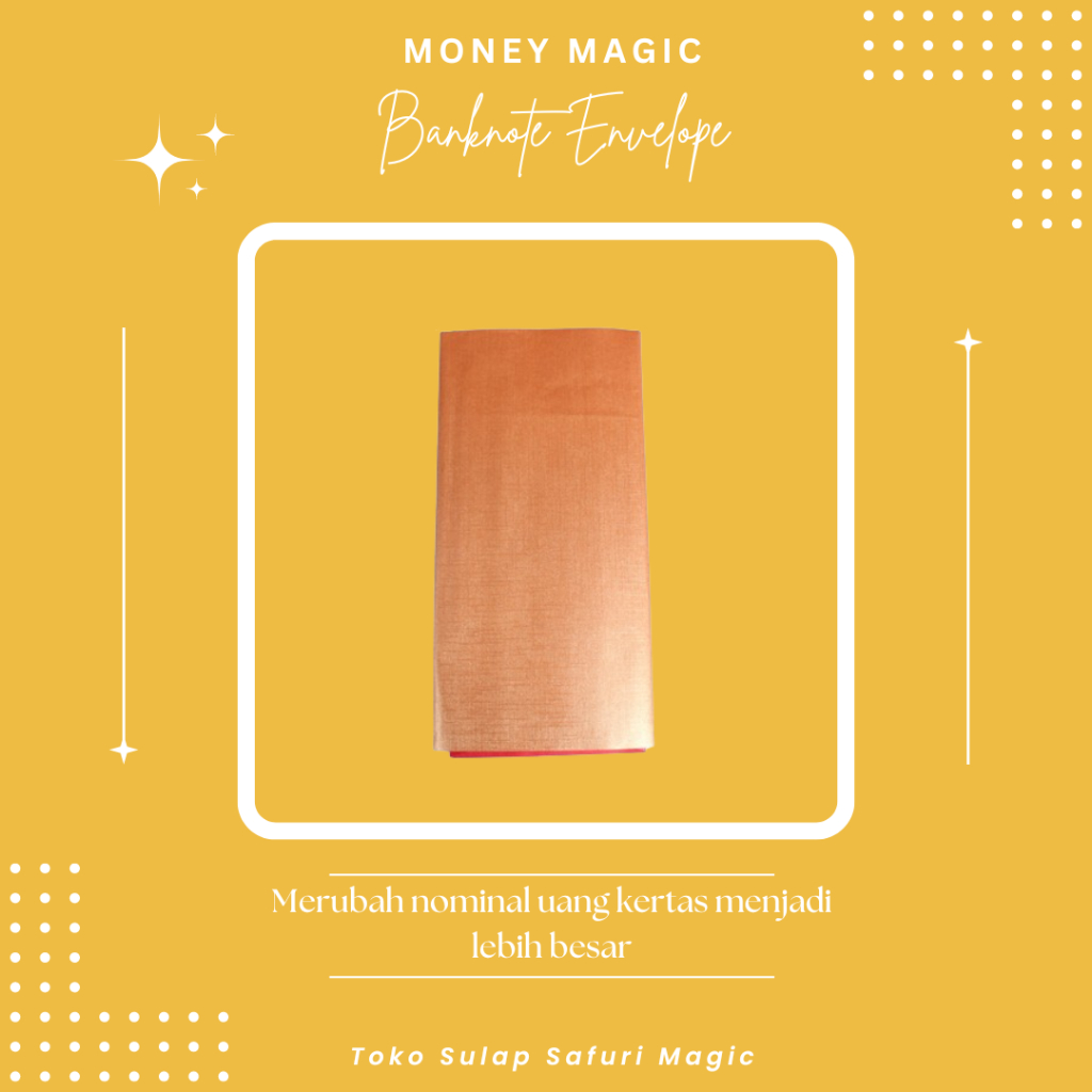 Alat Sulap Banknote Envelope - Sulap Uang - Sulap Mengubah Uang - Money Magic - Toko Sulap