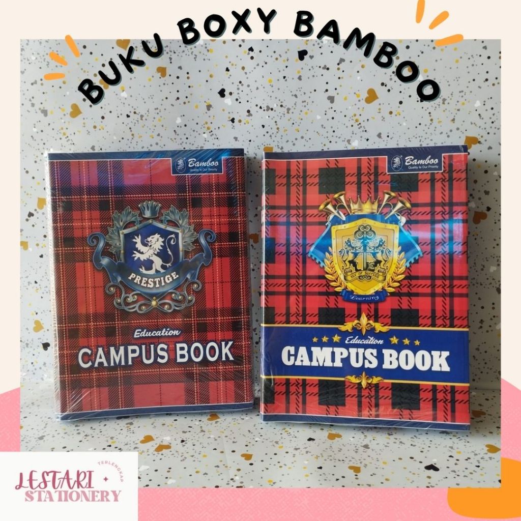 

Bamboo Buku Boxy 36/Buku Tulis bergaris/buku boxy Lestari Stationery