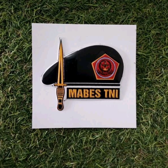 

STIKER EMBOS MABES TNI BARET/ STIKER UNIK