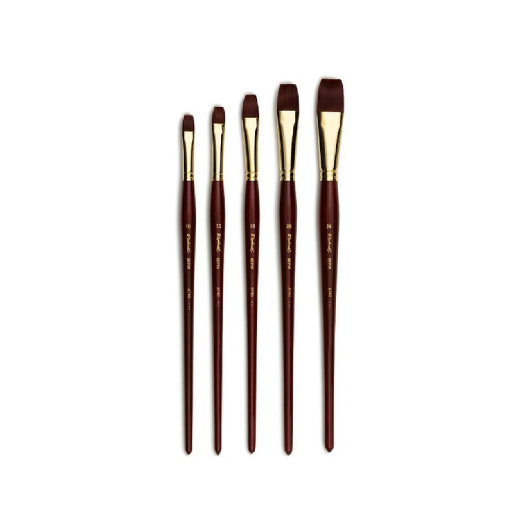 

Raphael 8740 Short Flat Bright Sepia Acryl Synthetic Brush