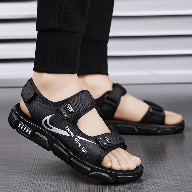 sendal gunung pria dewasa sandal pria slop terbaru import outdoor hiking sandal kulit pria kekinian