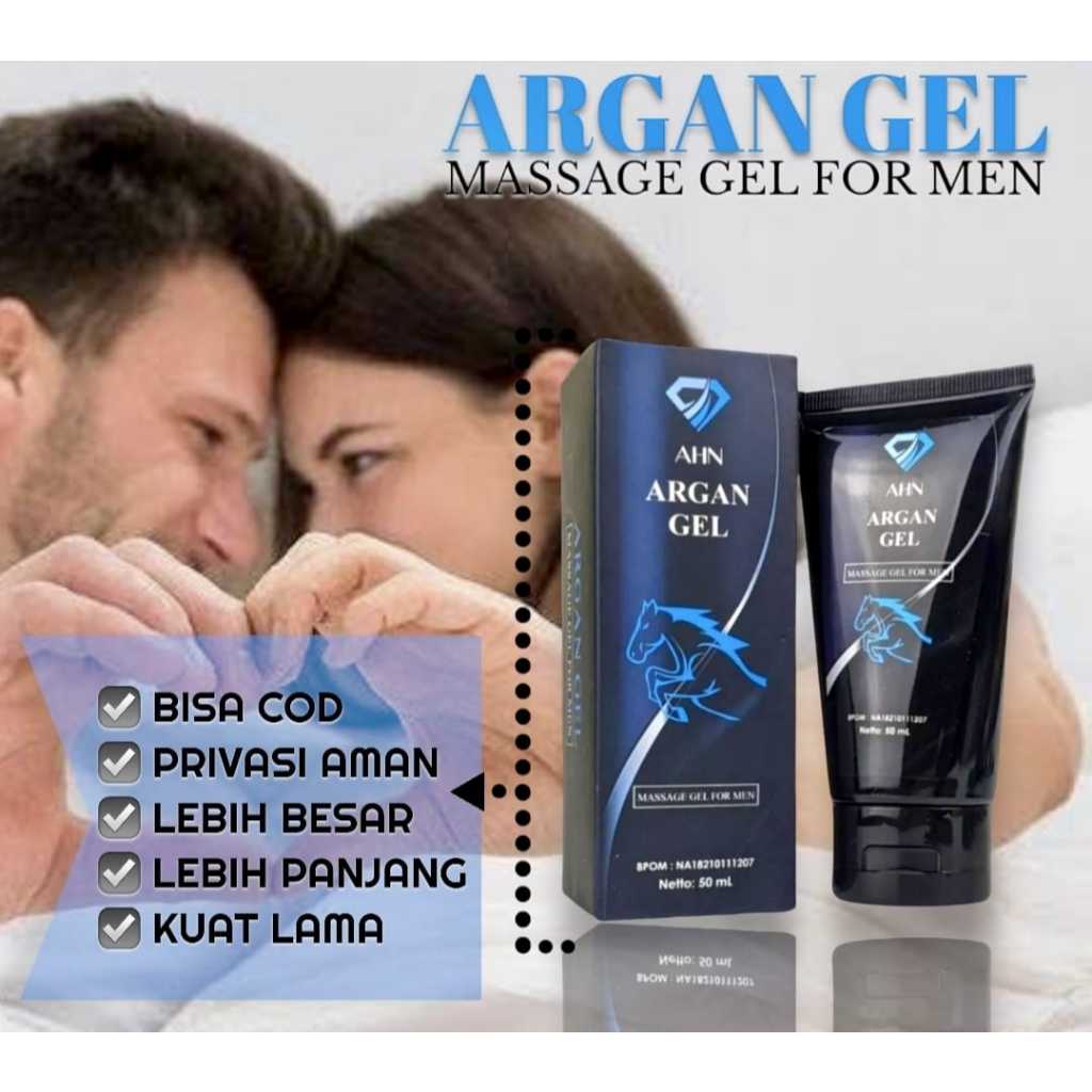 PRIVASI)AHN ARGAN GEL 100% ORIGINAL PRODUK PERAWATAN KHUSUS PRIA TERDAFTAR RESMI DI BPOM RI BISA BAY