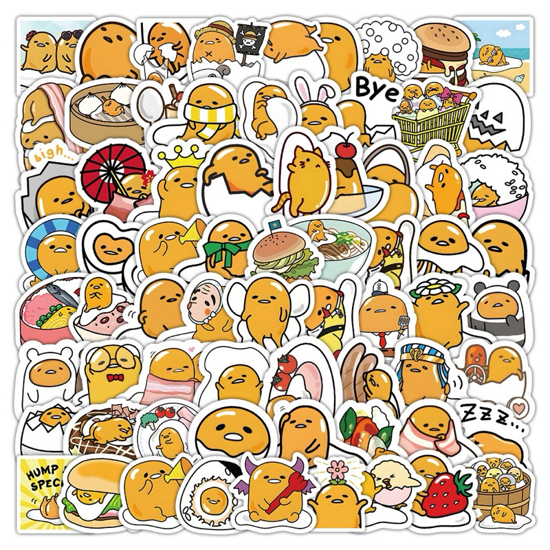 

103 PCS Gudetama / Stiker Kumpulan Gudetama lucu / Stiker Anak