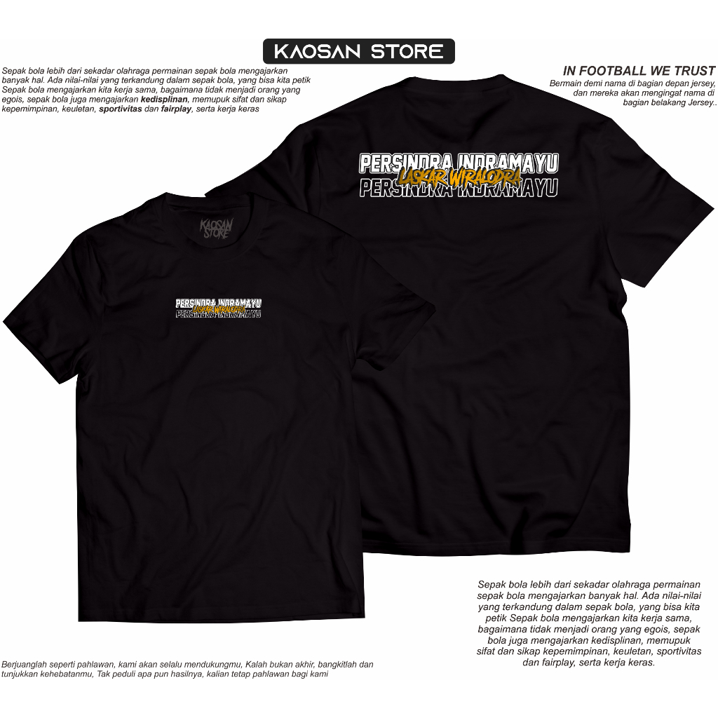 Kaos Persindra Indramayu Tshirt Persindra Indramayu Laskar wiralodra Indramayu Football
